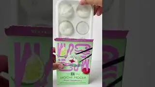 Trying Some Mochi This Time! Trying Lime Raspberry Mochi ice Cream. Would You Try This?! #shorts