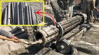 How to Make Reinforced Concrete Pillars | Amazing Skill of Making Pillar | Pure Skill
