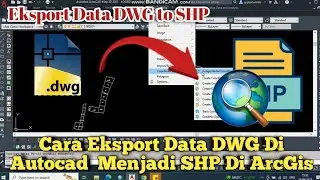 Cara Eksport File DWG to SHP