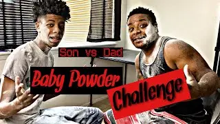 SON VS DAD BABY POWDER CHALLENGE!!! FEATURING NUMBER SINGING ASIAN