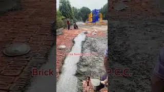 Brick Soling And P.C.C. Works #construction #pcc #soling #brickworks