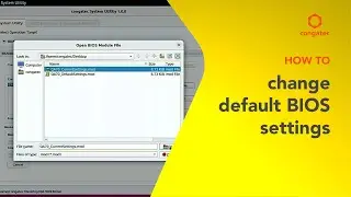 How to change default BIOS settings in a BIOS binary file using CGUTLGUI Qt on Linux