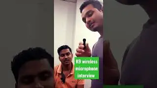 K9 wireless microphone interview sound audio test #wirelessmicrophone #k9 #microphone
