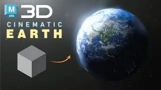 Step-by-Step Cinematic Earth Creation in Maya | Full Tutorial 3d #youtube #maya #art #vfx #space