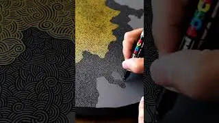 Creating these intricate patterns with a marker pen for an art piece r/OdysseyTag #shorts