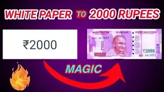 Mana Khan | Magic Paper To 2000 Rupees Note | White Paper To Note Magic | Best Magic Tricks |