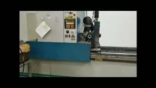 Gockel Model G80 PL Long Bed Knife Grinder (New 1996 with 2 Working Stations
