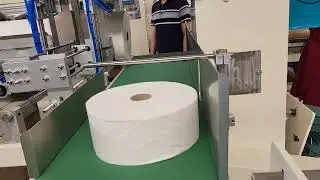 Maxi roll JRT paper rewinder perforation machine #tissue #papermachine