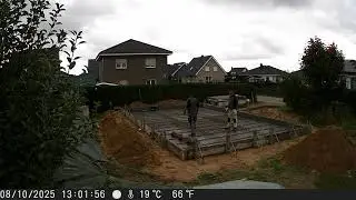 Schalung + Bodenplatte