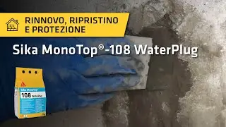 Sika MonoTop&reg;-108 WaterPlug - Per il tamponamento istantaneo di punti di infiltrazione d&rsquo;acqua