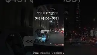 How much Uber/Lyft drivers make on Saturday night in Chicago #money #uber