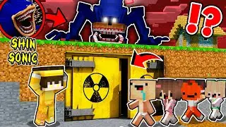 SHIN SONIC TAPES vs BUNKER SECRETO en Minecraft 😱 | Noobs vs Sonic Debora Mundos GIGANTE