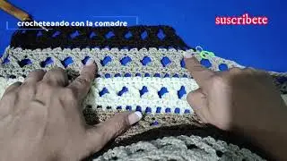 ⭐⭐⭐⭐TEJE HERMOSO CHALECO A CROCHET  PARTE#2 PUNTADA TEXTURIZADA HERMOSA ELEGANTE Y FACIL DE REALIZAR