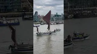 #boat #sailing #traditional #english #towerbridge #river #thames #travel #london #england #shorts