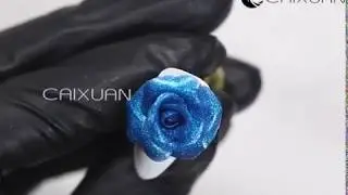 CAIXUAN 4D carving gel flowers nail art design