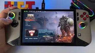 Doom The Dark Ages | MSI Claw 8 AI+ gameplay  OneXGPU AMD Radeon RX 7600M XT 