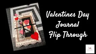 Valentines Junk Journal | Flip Through #junkjournal #valentinecrafts #papercraft #flipthrough