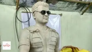Ajithkumar statue by fans.