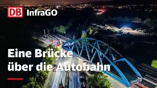 Das war der Einschub der Stabbogenbr&uuml;cke &uuml;ber die A73 | VDE 8.1