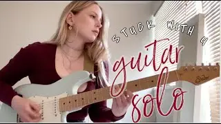 Stuck With U // Guitar solo by Sofie Veie