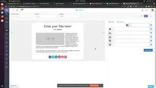 Agile CRM -  How to add Social Links in Email template