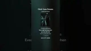 Obsid-Same Demons #OBSiD#SameDemonsNewScars#DemonsAtHome#RapMusic#TechnicalRap#LyricalRap#DarkRap