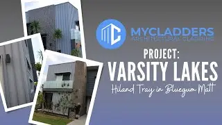 Colorbond Hiland Tray in Bluegum Matt on the Gold Coast Enseam sharpline