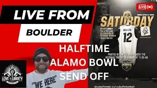 🔴LIVE CU FOOTBALL TEAM ALAMO BOWL SEND OFF | Halftime of the Men's Basketball Game
