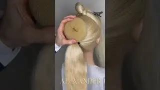 HAIRSTYLING LONGHAIR UPDO TUTORIAL HIGH BUN UPDO BRIDAL #made_by_alexander