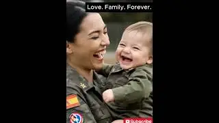 Soldier and Her Baby Smiling Together | A Mother&rsquo;s Love in Uniform #shorts  #shortvideo #shortfilm