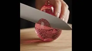 Glass Pink Avocado Shatters in Clean Slices #ai