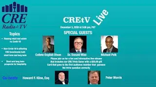CREtV Live on 12/3/20 @ 3:00 pm, PST