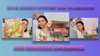 HUGE Makeup mystery box from Glam Raider and 1000 subscriber appreciation *GIVEAWAY*