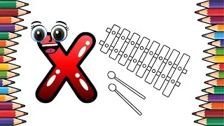 How to Draw a Xylophone || Easy Step By Step For Beginners 