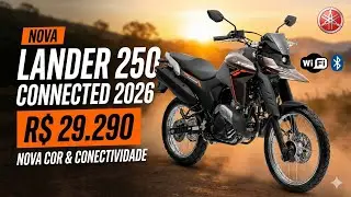 Yamaha Lander 250 Connected 2026 &eacute; lan&ccedil;ada no Brasil; veja pre&ccedil;o e novidades