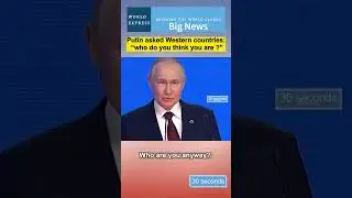 Putin asked Western countries: &ldquo;who do you think you are ?&rdquo;#putin #western #russia #usa