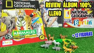 Álbum 'Animales Opuestos' de National Geographic - 100% LLENO + 12 FIGURAS (Made in Perú)
