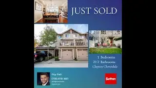 🎉 Just Sold! 3-Bedroom Townhome in Clayton Heights, Cloverdale 🎉
