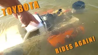 TOP GEAR TOYBOTA RiDES AGAIN.. or DOES iT? FLOATING Toyota LC70 w/ BOAT MOTOR | RC ADVENTURES