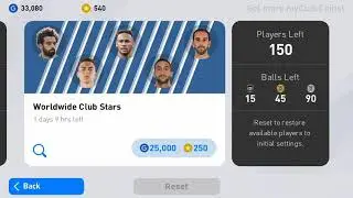 Black Ball Trick In Worldwide club Stars Box draw pes 20 mobile