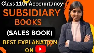 Subsidiary book (Sales Book)|Class 11th Accountancy|Best Explanation on YouTube| Part -2|