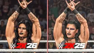 WWE 2K26 vs WWE 2K25 Graphic Comparison!