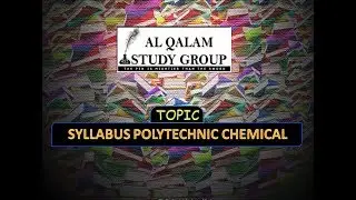 SYLLABUS POLYTECHNIC CHEMICAL ENGINEERING'