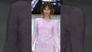 Cris walking for oh Polly during NYFW #clothingbrand #ohpolly #runwaywalk #nyfw2023 #joematosrunway