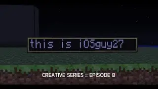 Minecraft Creative Series :: Episode 8- 1st ComputerCraft Program