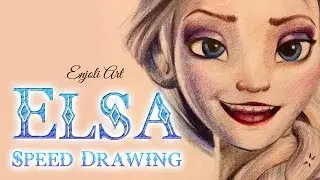 Elsa from Disney's Frozen | Speed Drawing