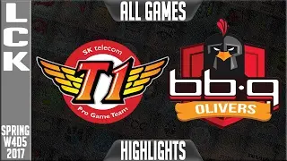 SKT vs BBQ Highlights All Games - LCK Week 4 Day 5 Spring 2017 - SKT vs BBQ All Games