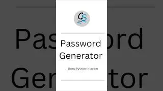 | Password Generator in python | 