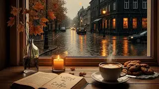 Golden Fall Morning ☕ Smooth Jazz Bliss for Peaceful Coffee Moments | Cozy Caf&eacute; Ambience Music