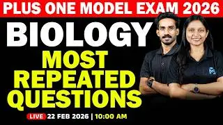 Plus One Model Exam 2026 | Biology Most Repeated Questions | LIVE | MS SOLUTIONS